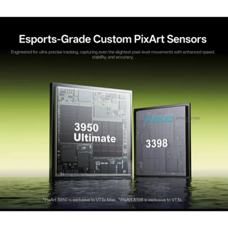 Rapoo VT3S Max Dual 8k เมาส์สําหรับเล่นเกมไร้สาย 2 โหมด Polling Rate PAW3950 45000DPI เมาส์มือขนาดเล็กเมาส์ E-Sports