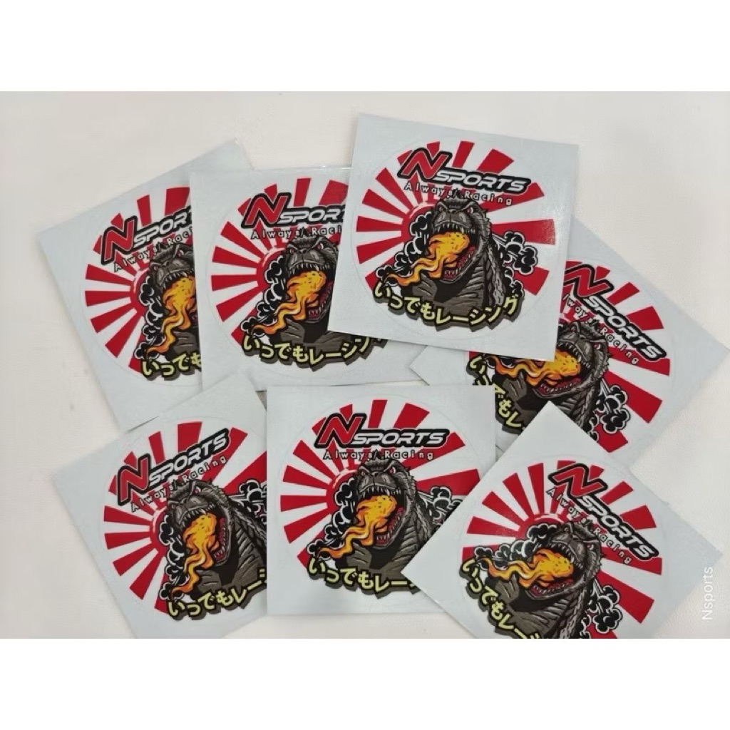 สติ๊กเกอร์ nsports ความยาว 8ซม.