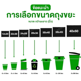 1กิโล/แพ็ค (5แถม1)*ถุงขยะไร้กลิ่น หนา เหนียว ไม่ขาดง่าย *เกรดเอ