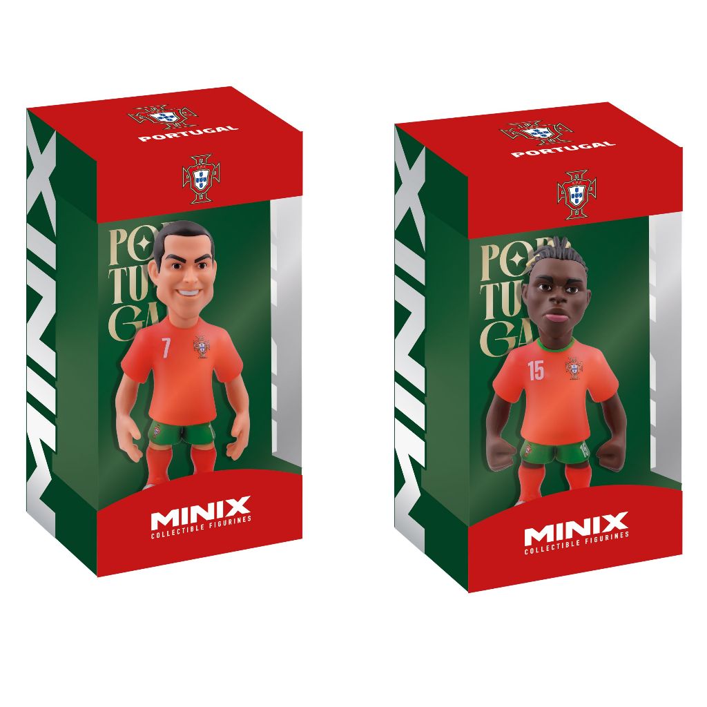 MINIX Football 12 cm Portugal Stars Collection - โปรตุเกส รวมซูเปอร์สตาร์ทีมชาติ