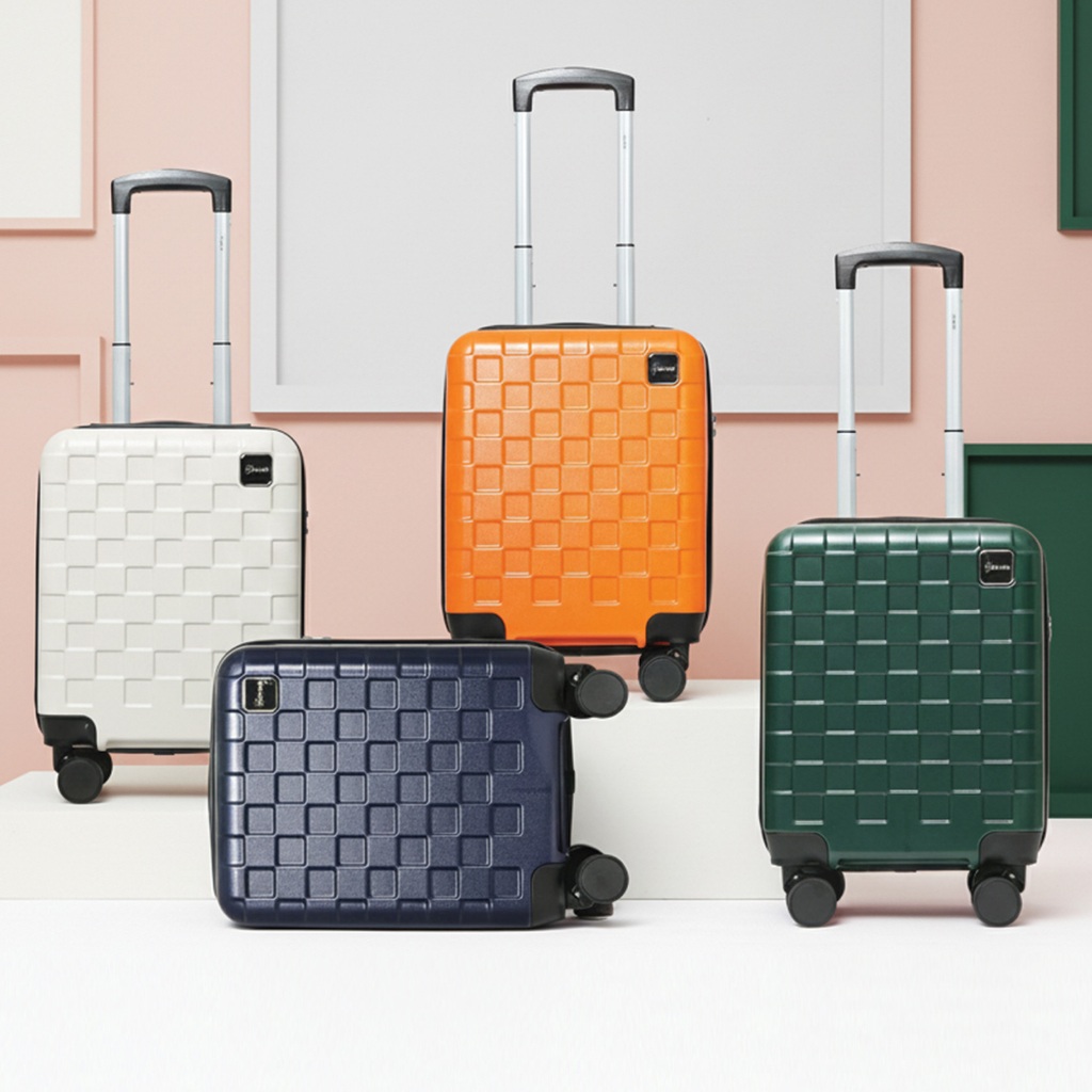 SUN SIRI กระเป๋าเดินทาง ABS 4 ล้อคู่ ระบบล็อค 3 รหัส รุ่น SquareD 8233