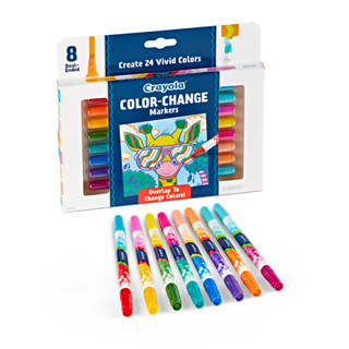 Crayola 8Ct Doodle & Draw Color Change Marker เครโยล่า ปากกา…