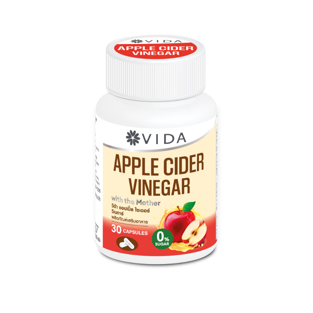 Vida Apple Cider Vinegar with the Mother 30 แคปซูล thumbnail 4