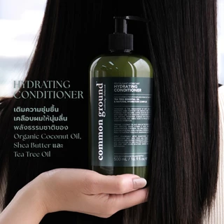 [แพ็คคู่] Common Ground Hydrating Shampoo & Conditioner สูตรผมชุ่มชื้น นุ่มลื่น ลดผมแห้ง 500mL x2