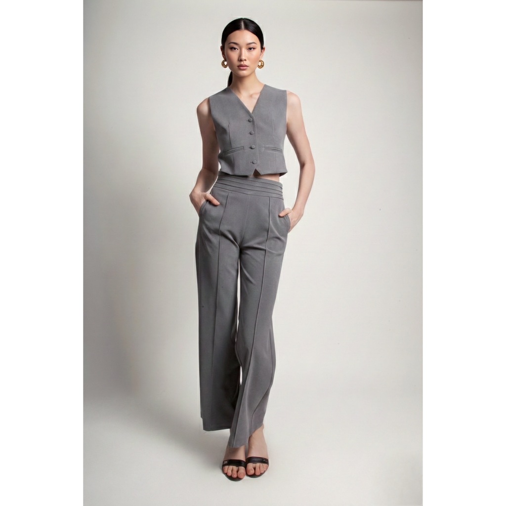 MMCHIC - CROP WAOSTCOAT
