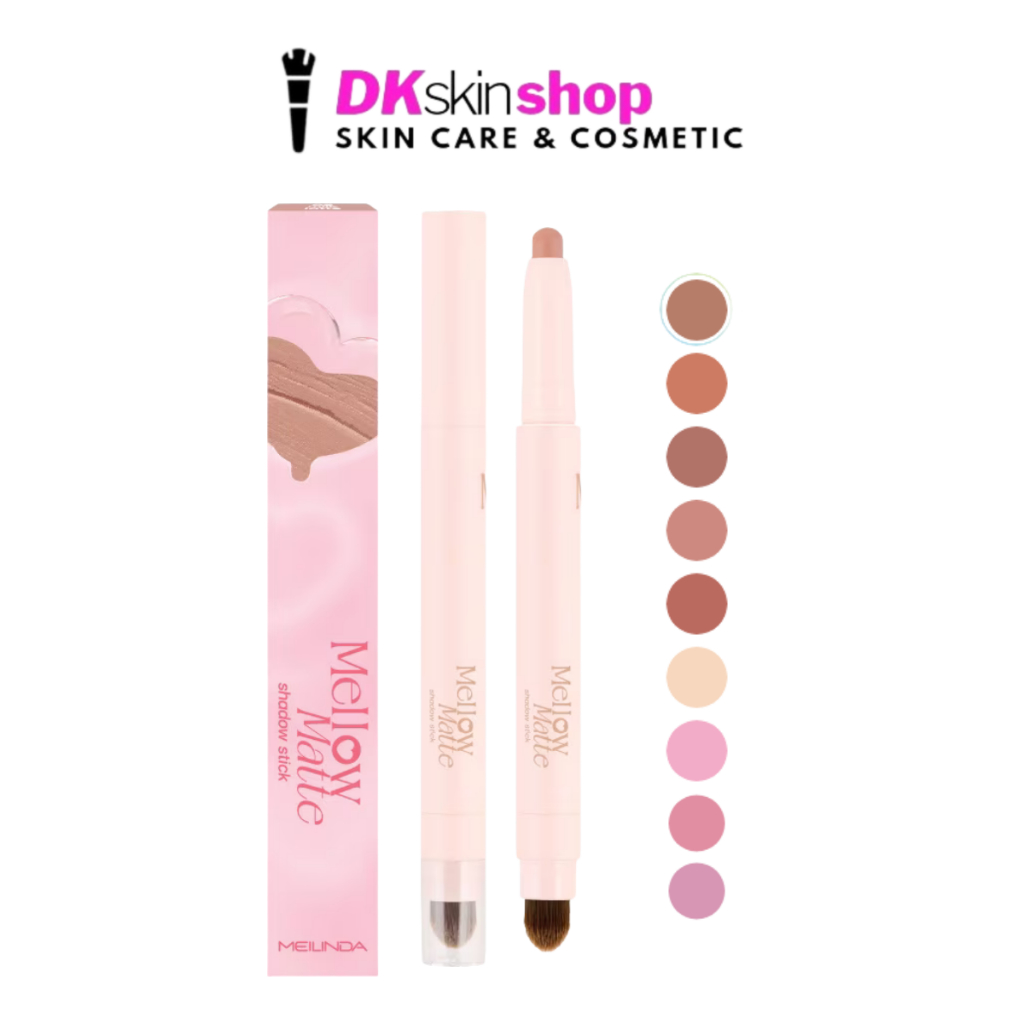 เมลินดา เมลโล่ แมทท์ ชาโดว์ สติ๊ก MEILINDA MELLOW MATTE SHADOW STICK (ปริมาณ 1.5g.) มีให้เลือก 9 เฉดสี