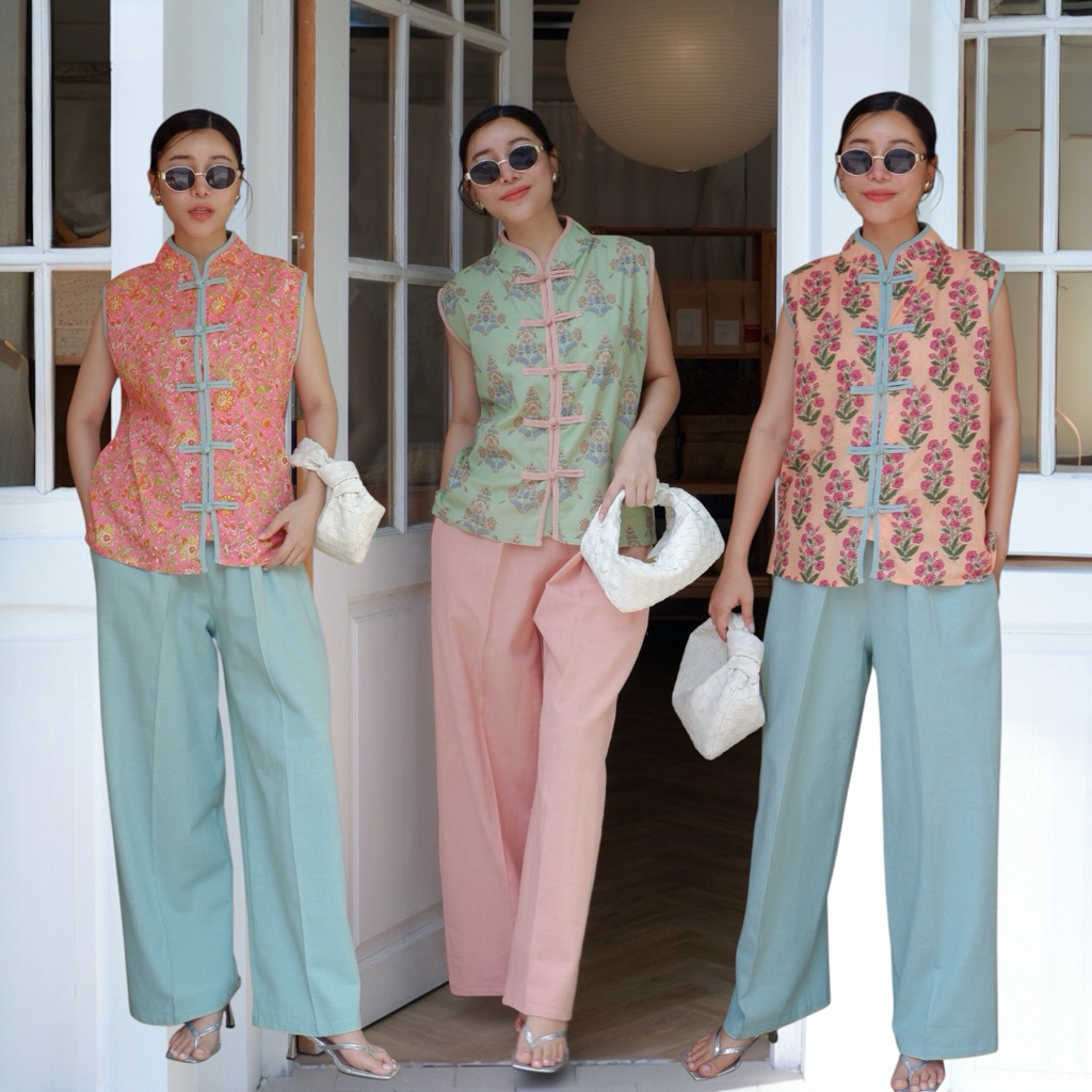 🧧NEW Chinese new year set 🧧ชุดเซ็ทตรุษจีนกระดุมจีน+กางเกง