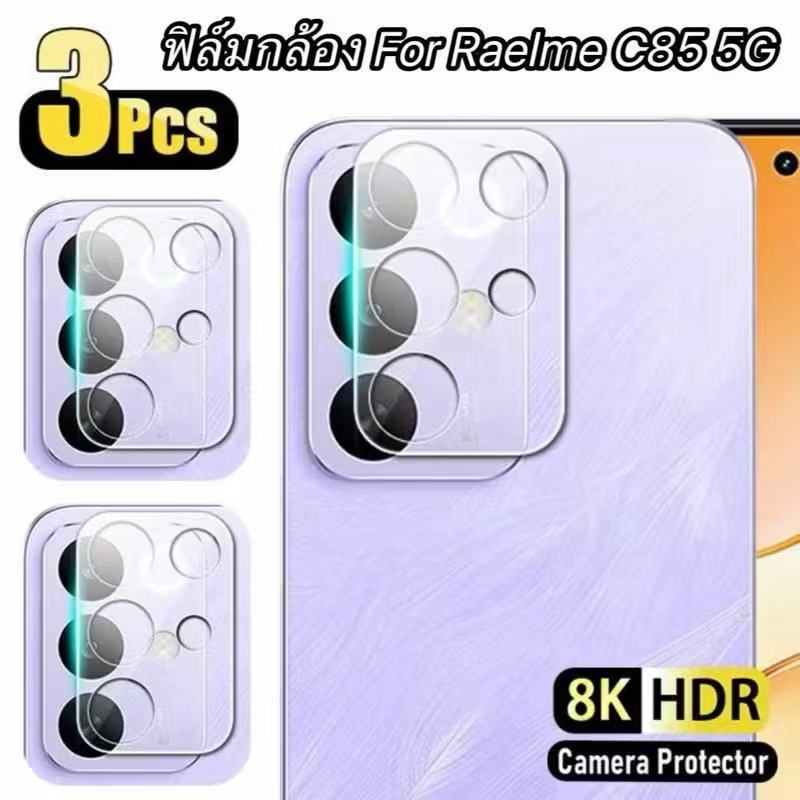 ฟิล์มกระจก เลนส์กล้อง สำหรับ Oppo Realme C85 เต็มเลนส์