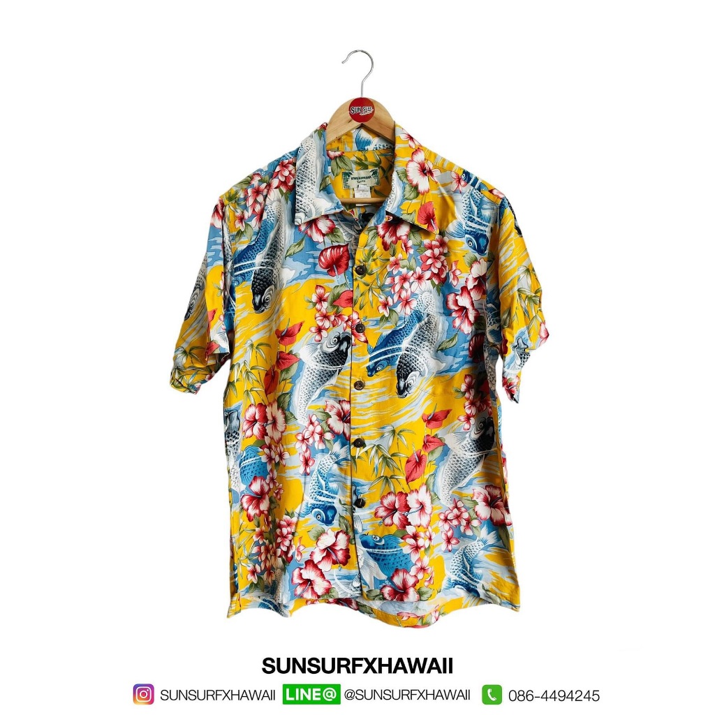 KAMEHAMEHA HAWAIIAN SHIRT   “CARP”
