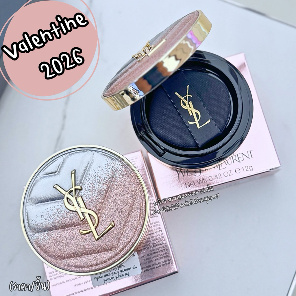 ✨ Ysl Glow-Pact Cushion 14g ผลิต 2025 ป้ายไทย/ป้ายคิงเพาเวอร์ แท้💯 [VIVIBOXSHOP]