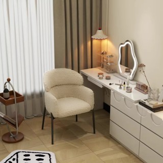 REX เก้าอี้โซฟาเดี่ยว ทำจากผ้าขนแกะ พร้อมเบาะรองนั่งที่มีควา…