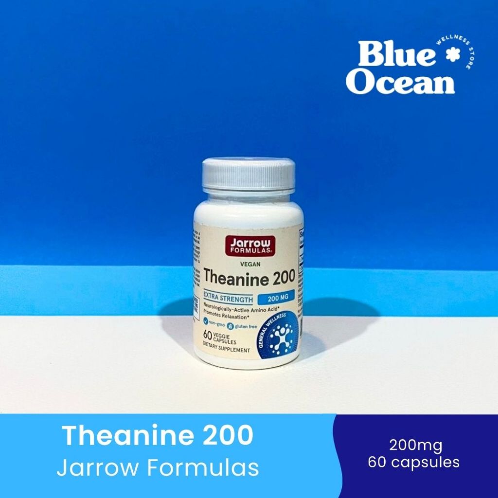 Theanine 200mg (200 mg, 60 capsules) by Jarrow Formulas L-theanine แอล ธีอานีน