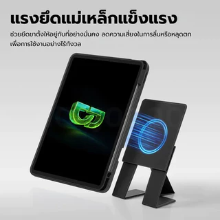 GOOJODOQ เคสไอแพด การหมุนของแม่เหล็ก เคส Ipad แรงดึงดูดแม่เหล็กสูง ปรับได้หลายมุม พับได้ พกพาสะดวก