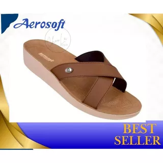 Aerosoftรองเท้าแตะผู้หญิงเพื่อสุขภาพ ลำลองเดินเบาสบายเท้าเปิดส้น งานสวย แอโรซอฟรุ่น Easy31