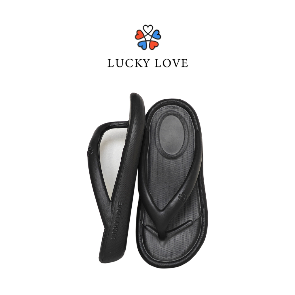 รองเท้าแตะผู้หญิง LUCKY LOVE สำหรับใส่ทุกวัน มีส้นสูงแบบแพลตฟอร์ม