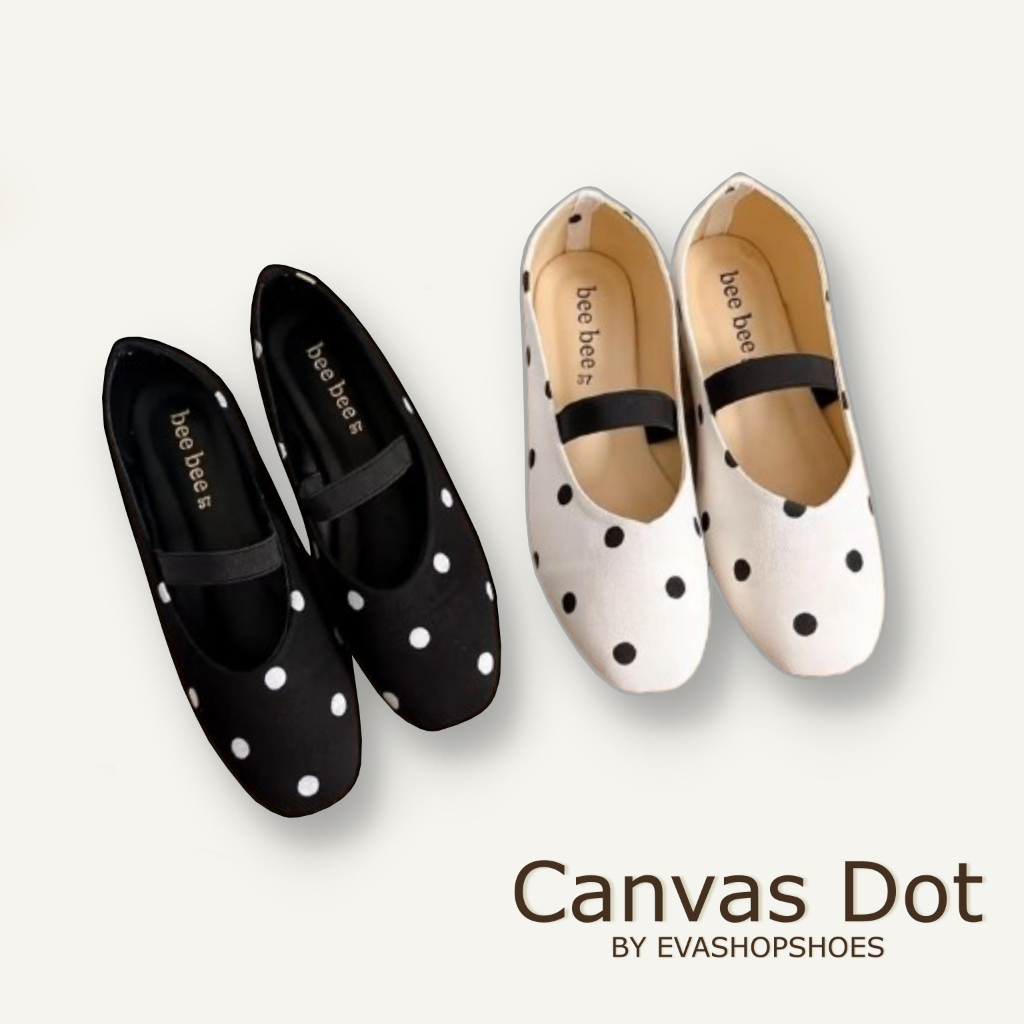 Cabvas Dot รองเท้าแมรี่เจนสายคาดสุดน่ารัก ใส่สบาย เข้ากับทุกชุด