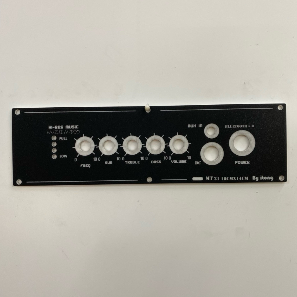 แผ่นเพลทลำโพง Bluetooth DIY รุ่น MT21 ขนาดแผ่น 20×5.5cm