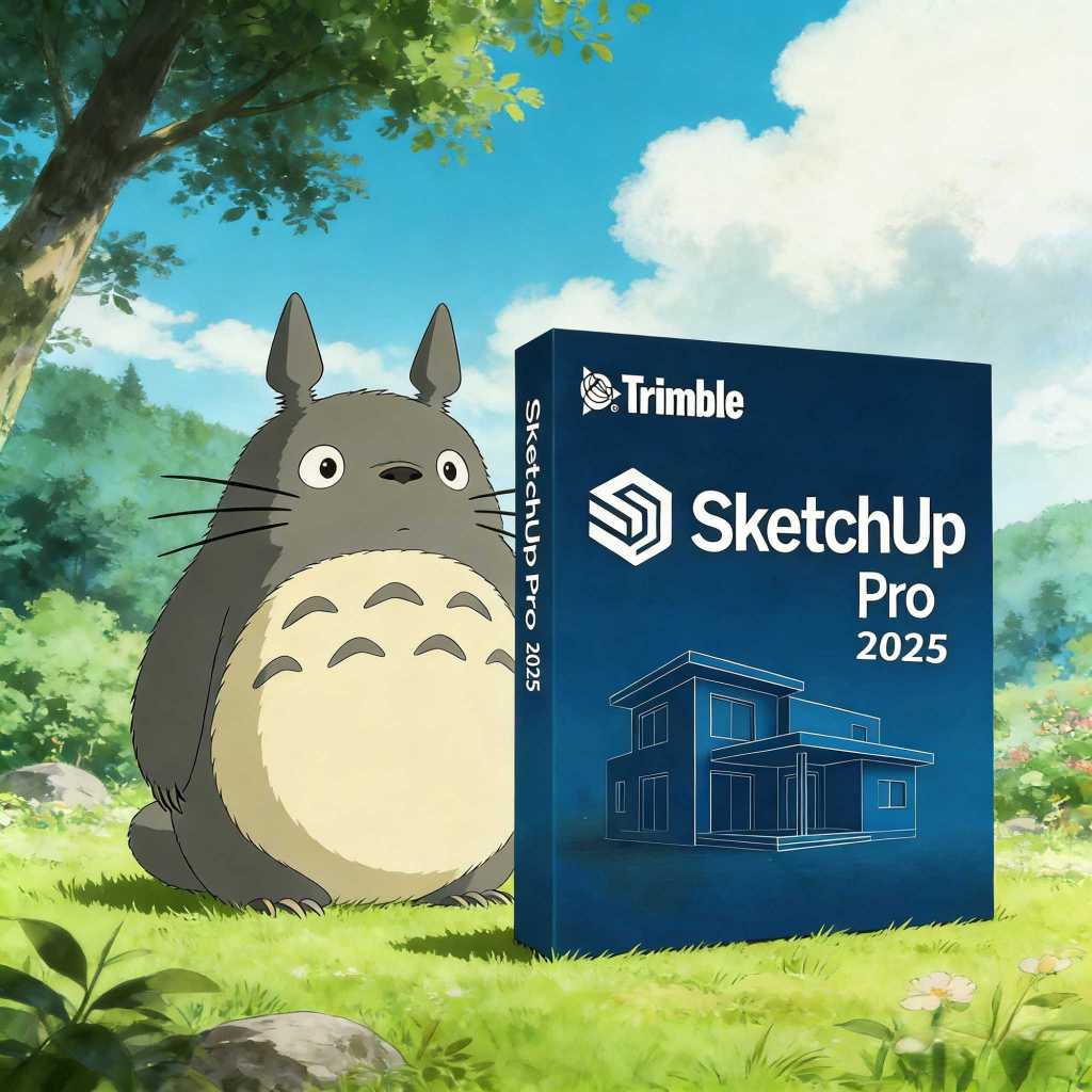 Sketchup Pro 2025 + ฟรี V-Ray 7 โปรแกรมออกแบบบ้านสำหรับ Windows และ Mac