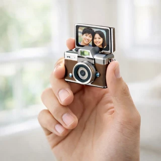 กล้องจิ๋ว 4K พลิกจอได้ ถ่ายรูป–วิดีโอได้ ขนาดพกพา ของขวัญน่ารัก มีหลายสี