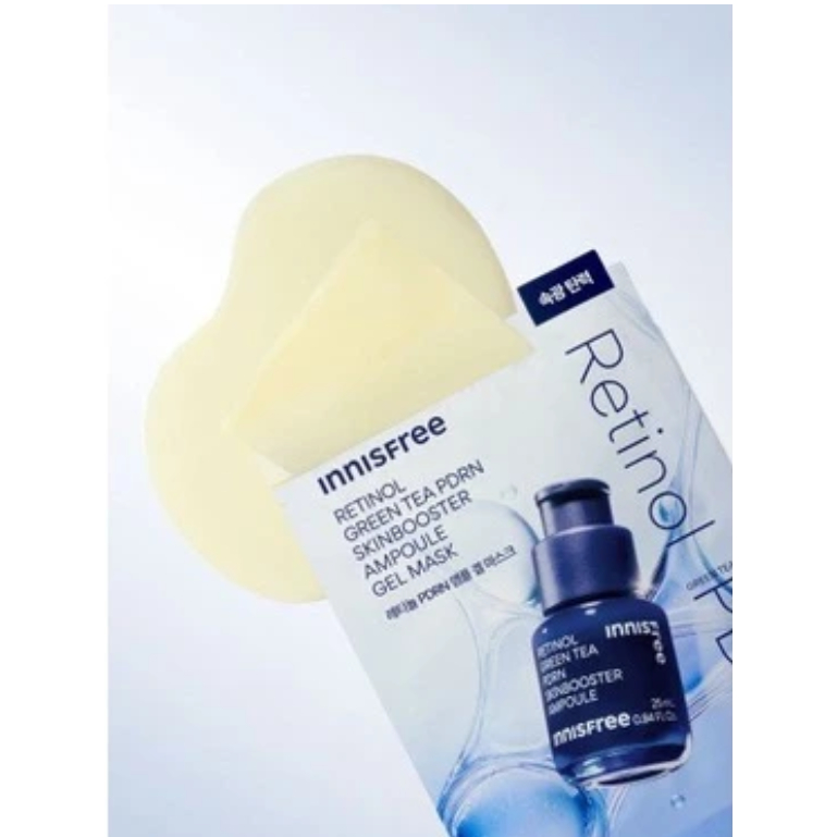 หมดอายุ 2027/2028 INNISFREE AMPOULE GEL MASK 25g Retinol PDRN/Retinol Cica/VitC Enzyme 1 แผ่น ราคา ถูกที่สุด ดีลบีเคเค แกลเลอรีภาพที่ 3