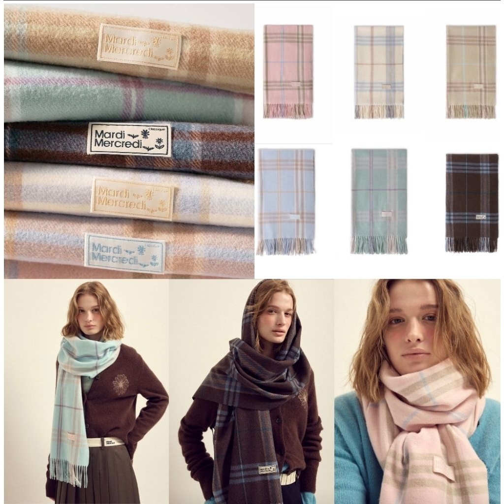 พร้อมส่ง ผ้าพันคอ สวย น่ารักมาก