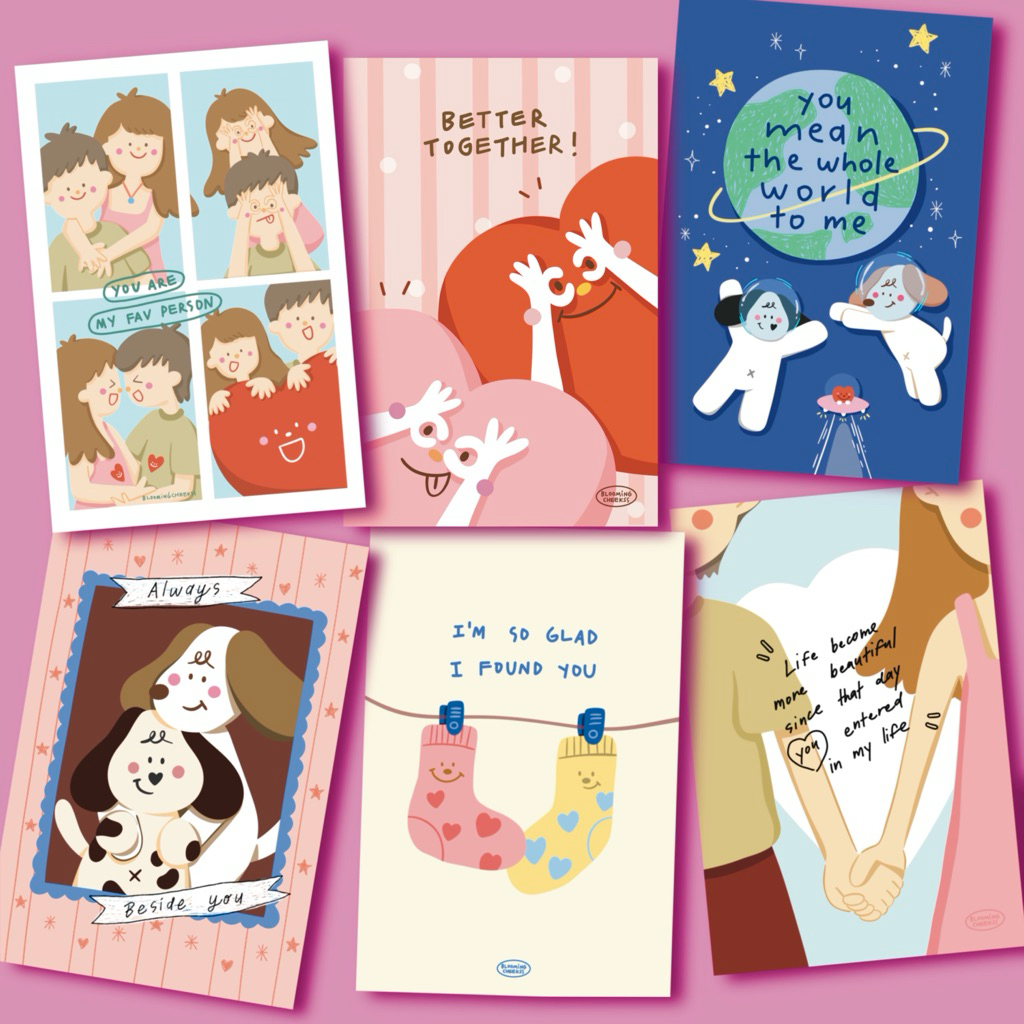 BMCK - การ์ดความรัก (มีซอง) ชุดที่ 2 LOVE CARD วันวาเลนไทน์ วันครบรอบ