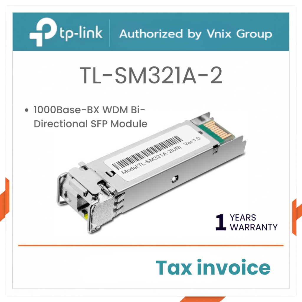 Tp link TL-SM321A-2 1000Base-BX WDM Bi-Directional SFP Module By Vnix Group