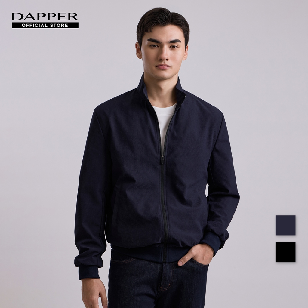 DAPPER เสื้อแจ็คเก็ต Seersucker Bomber Jacket มี 2 สี (JK/304BM)