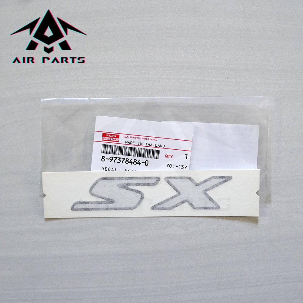 (แท้ศูนย์)สติ๊กเกอร์ SX - ISUZU D-MAX ปี02-11 (ติดข้างประตู)(1ชิ้น) รหัสแท้.8-97378484-0