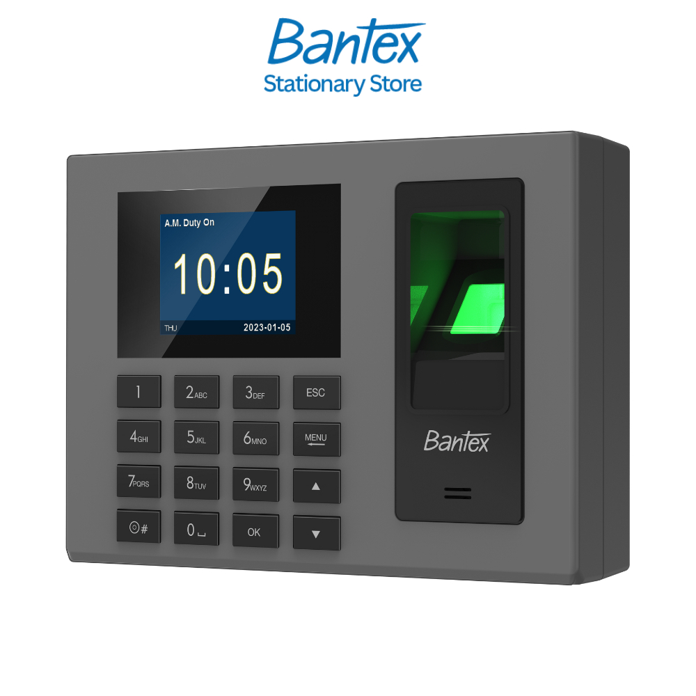 [ฟรีของแถม] Bantex เครื่องสแกนลายนิ้วมือ ตอกบัตร เครื่องบันทึกเวลา สแกนเร็ว 1วิ Attendance Machine