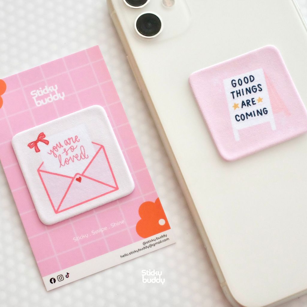 Season of Love Collections ที่เช็ดหน้าจอแบบติดได้ StickyBuddy ใช้ซ้ำได้ ใช้กับ มือถือ โน๊ตบุ๊ค Gadget เลนส์
