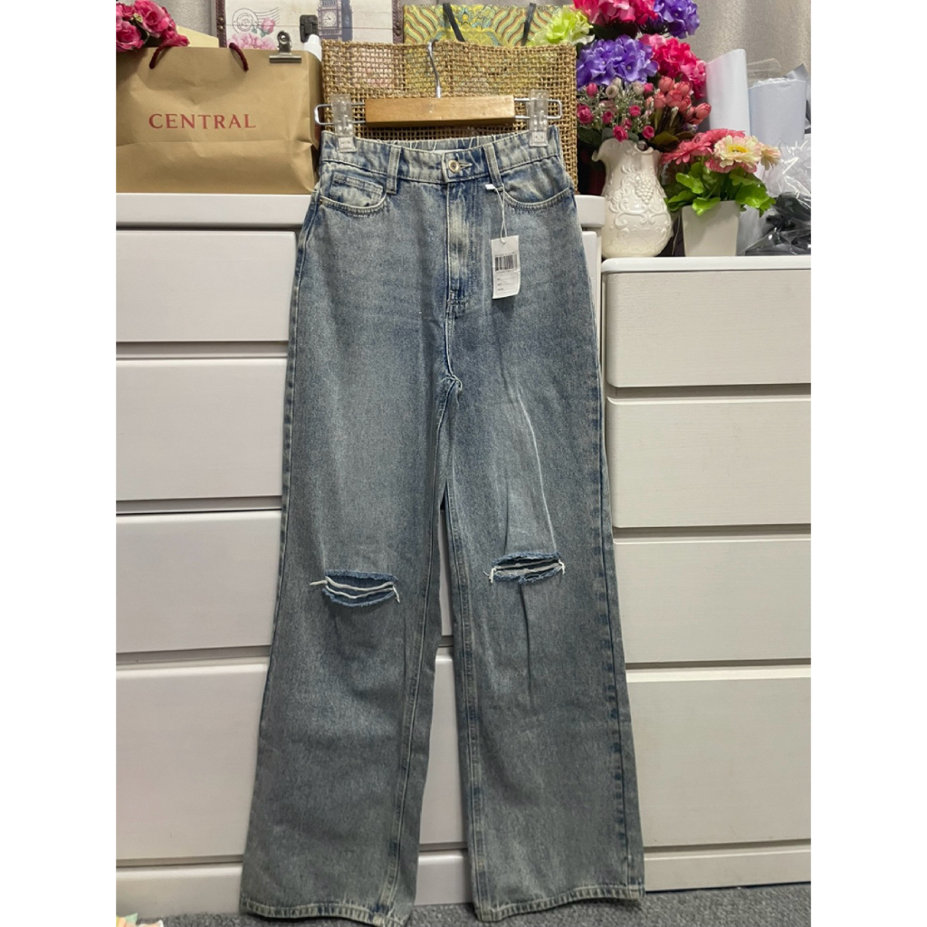 กางเกงยีนส์ฟอกแบรนด์ Sinsay งานใหม่/หลุดQC