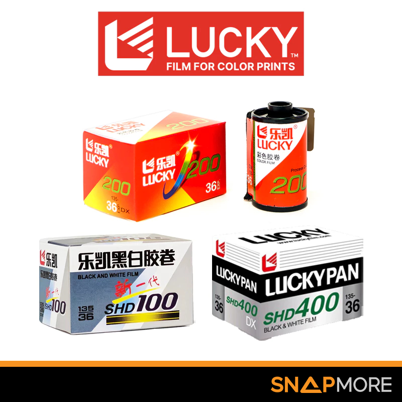 ฟิล์ม Lucky C200  Lucky SHD100  Lucky SHD400 ขนาด 135 (35mm) Lucky Film ฟิล์มลัคกี้