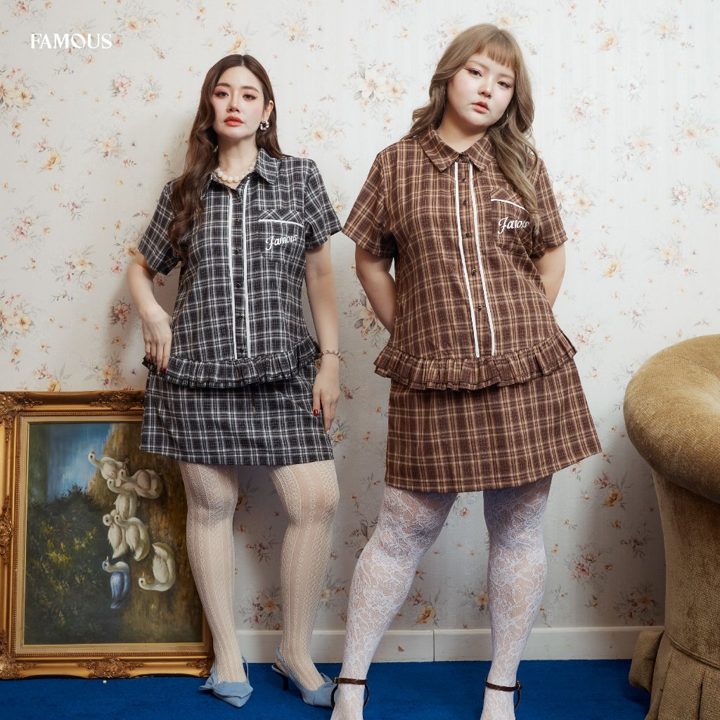 HEARTFELT PLAID SET #FMBL-F1SS001 #COE #VLT26 ราคา ถูกที่สุด ดีลบีเคเค แกลเลอรีภาพที่ 7