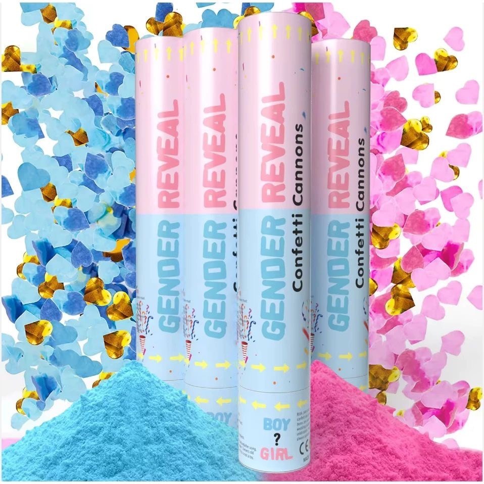 Gender Reveal Confetti Baby Shower Birthday  Wedding กระดาษ เปเปอร์ชู๊ต สเปรย์ควัน สเปรย์สี – โปรปัง