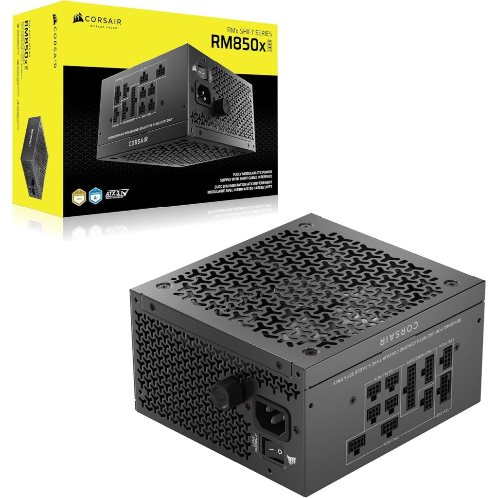 PSU CORSAIR RM850x 850W RM1000x 1000W SHIFT (2025) Fully Modular ATX Power Supply – Modular
