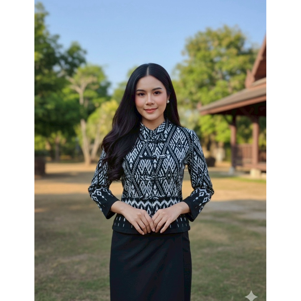 สีดำลายไทยแขน 5 ส่วน - รูปที่ 2