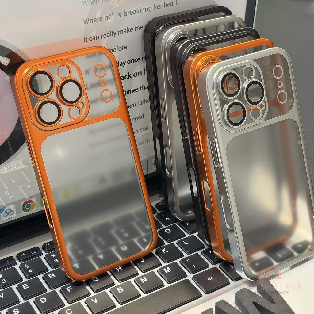 เคสพีซีแบบเคลือบด้านแข็งหรูหราบางเฉียบสำหรับ For iPhone 11 13 17 16 15 14 12 Pro Max Air ป้องกันกล้องแบบด้านและกันกระแทก