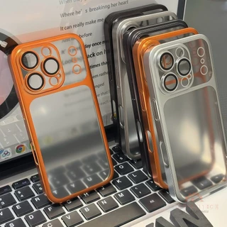เคสพีซีแบบเคลือบด้านแข็งหรูหราบางเฉียบสำหรับ For iPhone 11 13 17 16 15 14 12 Pro Max Air ป้องกันกล้องแบบด้านและกันกระแทก