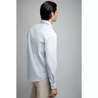H&M(เอชแอนด์เอ็ม) เสื้อเชิ้ตผ้าคอตตอนแบบ Slim Fit ผู้ชาย 1297891_1