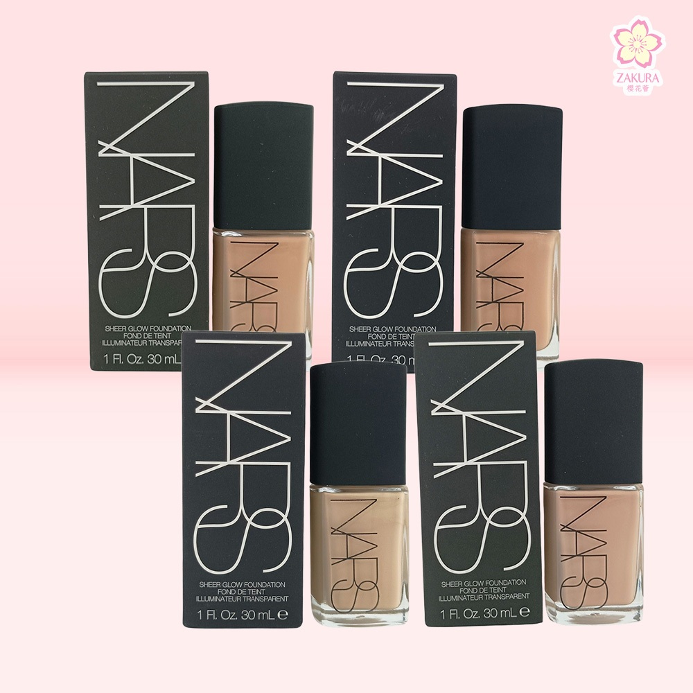 NARS Sheer Glow Foundation 30ml - Mont Blanc/Fiji/Punjab/Gobi