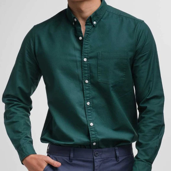 era-won เสื้อเชิ้ต คอปก แขนยาว Oxford Shirt Signature สี Emerald
