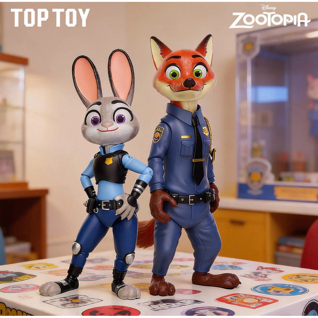 Zootopia Nick & Judy Police Outfit CP Building Block🌇ซูโทเปียนิกจูดี้เซ็ต(พรี7วัน)