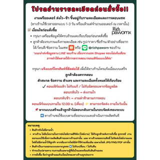 รับออกแบบป้าย/ทำตามแบบ ป้ายเมนู อาหารตามสั่ง เมนูน้ำ ให้บริการ พลาสติกเคลือบแข็ง
