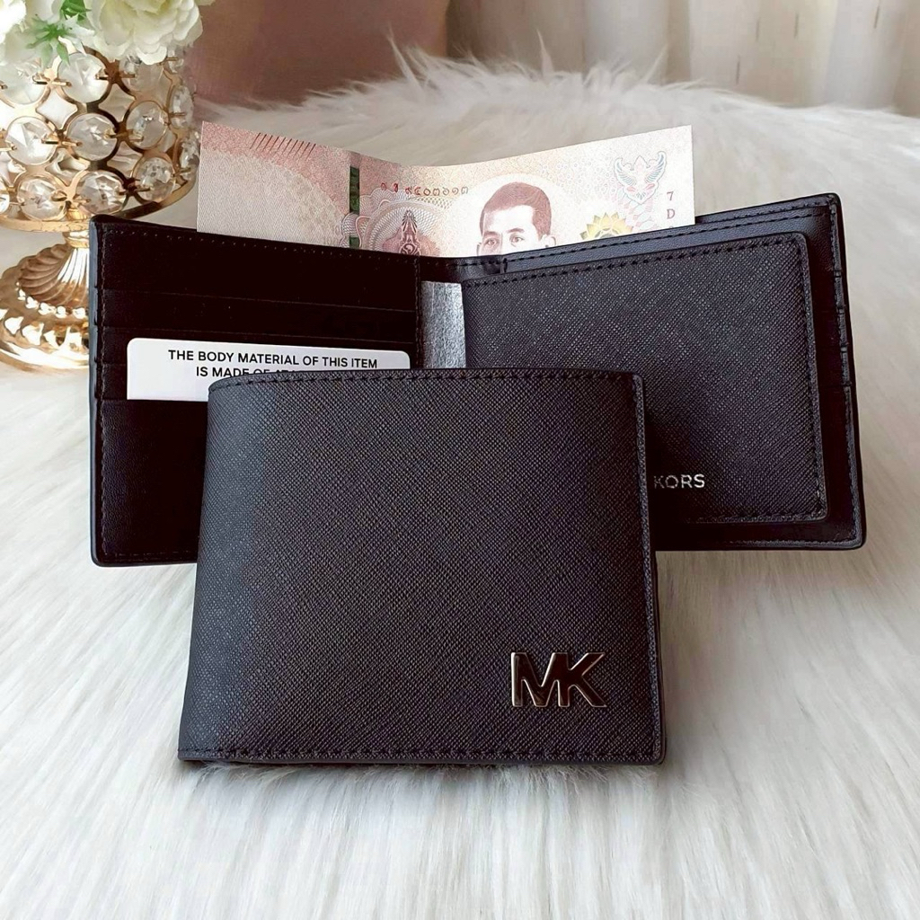 🎀(สด-ผ่อน) กปต เอ็มแค 36S5LCOF2U Men's Cooper 3 in 1 Wallet กระเป๋าตังค์ชาย MK แบบมีไส้