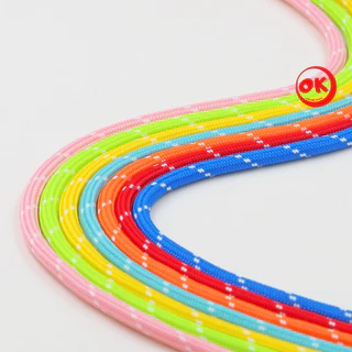 เชือกรองเท้า (1คู่) Ok Shoelaces Polyester 100% แบบกลม 5mm เหนียว ไม่ขาดง่าย พร้อมส่งในไทย