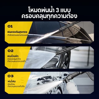 SOARFLY 6800W เครื่องฉีดน้ำแรงดันสูง มอเตอร์ ดูดน้ำได้ Auto Stop พร้อมชุดอุปกรณ์ครบ