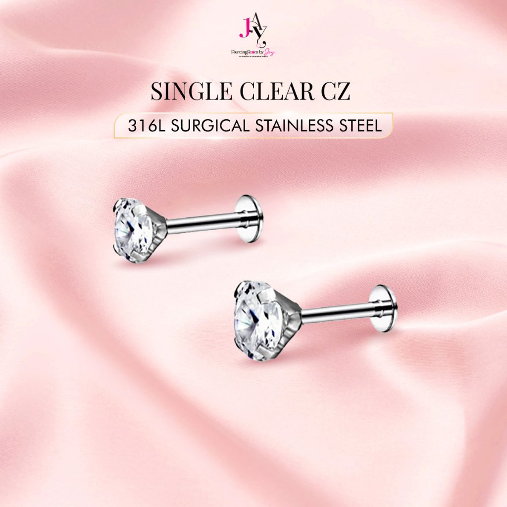 ต่างหูไทเทเนียม G23 ห่วงล็อค Clicker Hoop เกรดการแพทย์ (ราคาต่อชิ้น) Piercingroom by Jay