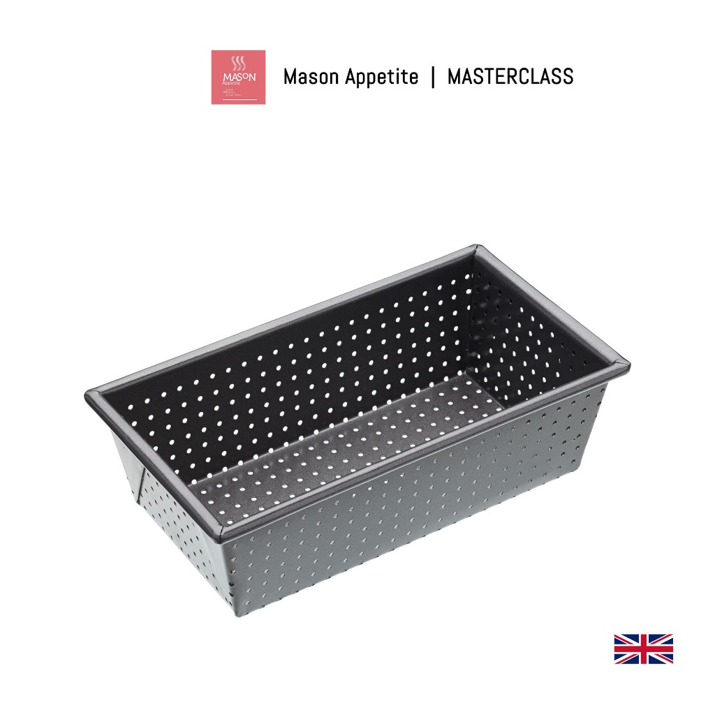 519177 MasterClass Crusty Bake 2lb Loaf Pan 21x11x7cm Sleeved พิมพ์สี่เหลี่ยมเคลือบมาสเตอร์คลาส 2 ปอ