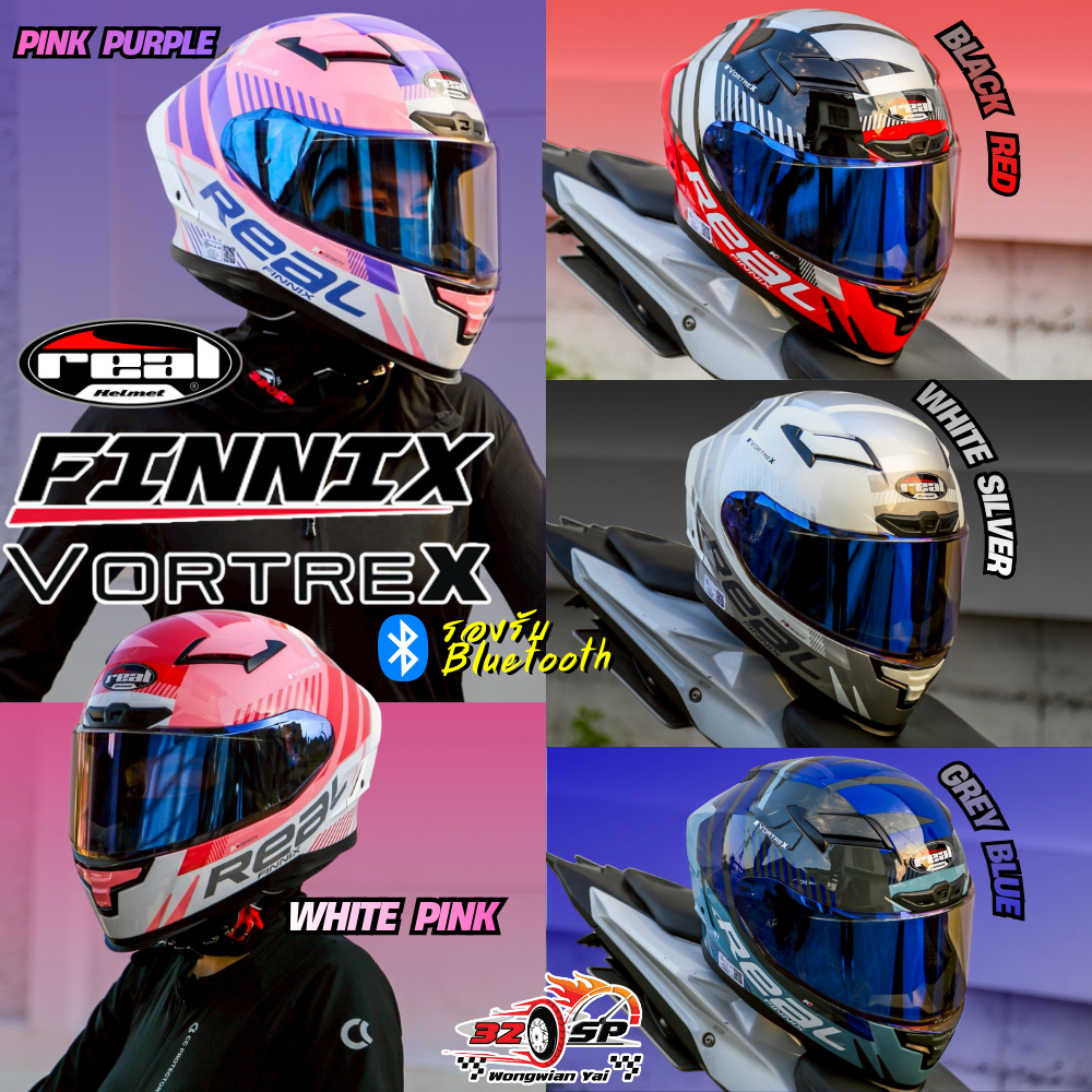 ใหม่ล่าสุด!! 2025 หมวกกันน็อค REAL FINNIX มาตรฐาานใหม่!! ECE.22.06 ของแท้!! ส่งไว!!